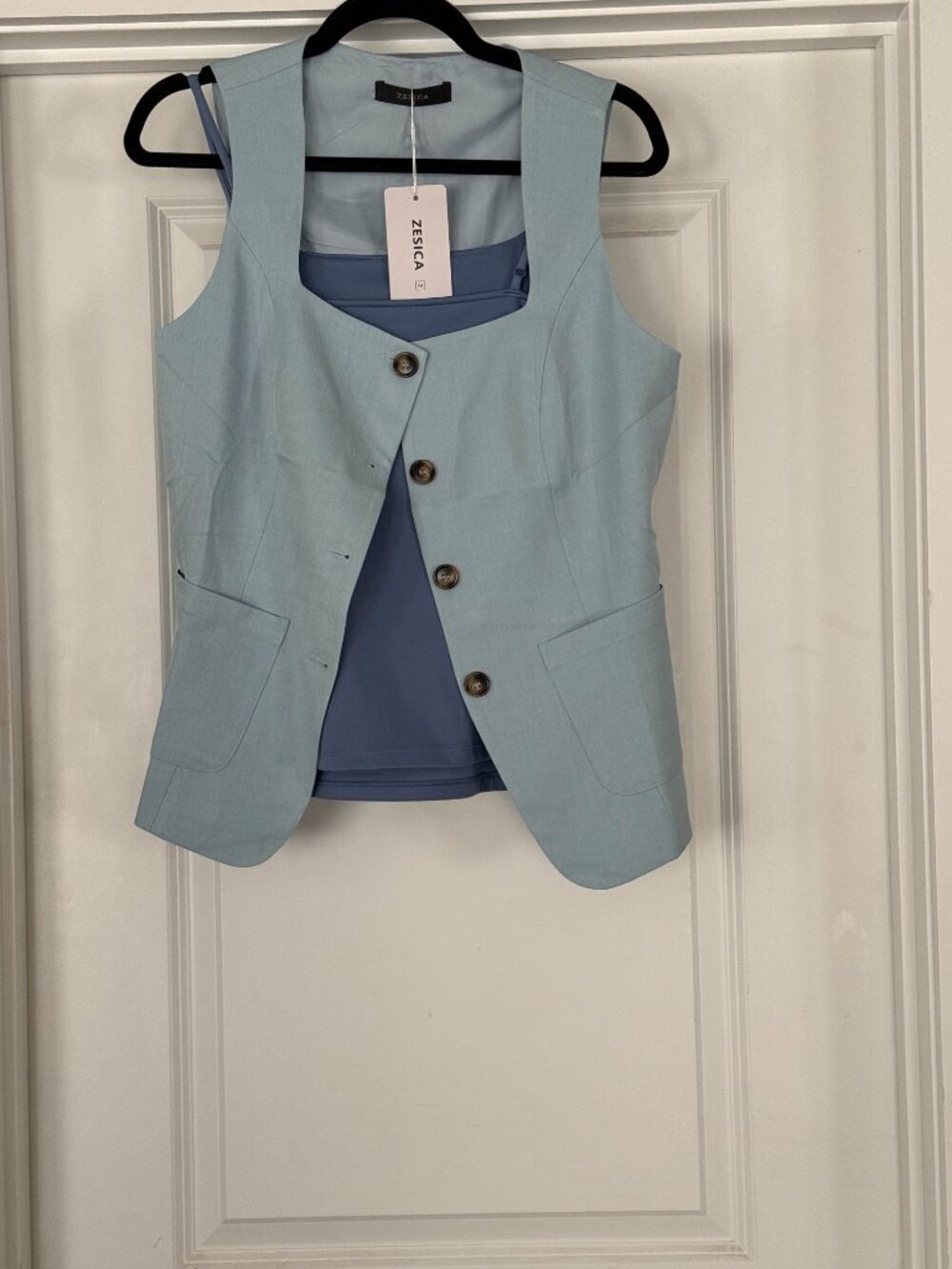 NWT Blue Vest + FREE Brand New Tank!